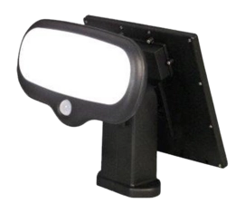 Schijnwerper Luxform Intelligent Solar Montevideo Black 500 Lumen