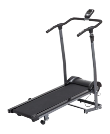 Tapis de Course Orange Gym Pliable Noir