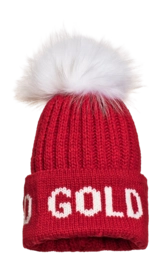 Muts Goldbergh Women Hodd Faux Pom Flame