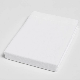 Hoeslaken Yumeko Pure White (Linnen Wash)-90 x 200 cm