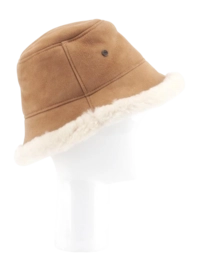 Muts Warmbat Women Moree Hat Double Faced Skin Chestnut Medium