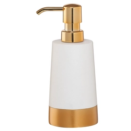 Soap Dispenser Sealskin Glossy Polyresin Gold