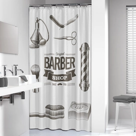 Duschvorhang Sealskin Barber Schwarz