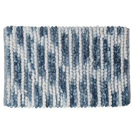 Badmat Sealskin Vintage Polyester Blauw 50x80 cm