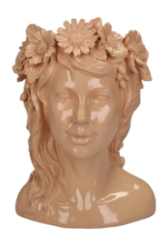 Vaas HD Living Lady Flowers Peach 15 x 17 x 23,5 cm