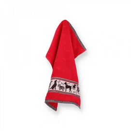 Keukendoek Bunzlau Castle Hond Rood