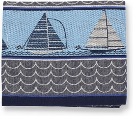 Theedoek Bunzlau Castle Boot Donkerblauw