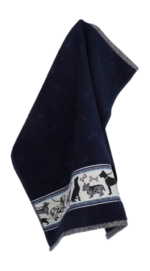 Keukendoek Bunzlau Castle Hond Donkerblauw