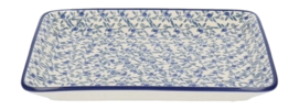 Tablett Bunzlau Castle Medium Blue Olive (18 x 24 cm)
