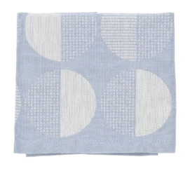 Theedoek Bunzlau Castle Dots Grijs-Blauw