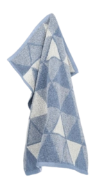 Keukendoek Bunzlau Castle Triangles Grijs-Blauw