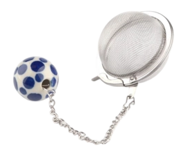 Tea strainer Bunzlau Castle Egg Small Crazy Dots