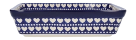 Baking dish Bunzlau Castle Rectangular Blue Valentine (25 x 32 cm)
