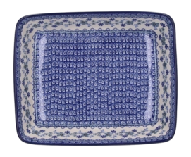 Baking dish Bunzlau Castle Rectangular Indigo (25 x 32 cm)