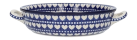 Pirofila rotonda con maniglie Bunzlau Castle Ø 26 cm, Teglia forno, Blu Valentino