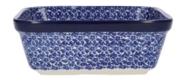 Baking dish Bunzlau Castle Square Indigo (20 x 20 cm)