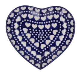 Bord Bunzlau Castle Hart Medium Blue Valentine