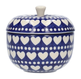 Ciotola Bunzlau Castle Ø 10,5 cm / 300 ml, Vaso a mela da forno, Blu Valentine