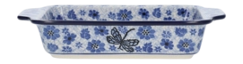 Baking dish Bunzlau Castle with handles Dragonfly (15.5 x 23.5 cm) '24