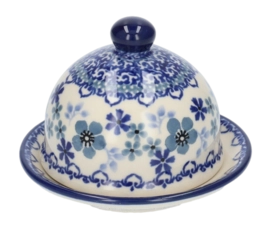 Butter Dish Bunzlau Castle Round Indigo (Ø 9.5 cm)