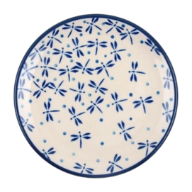 Cake Plate Bunzlau Castle Damselfly (12.3 cm)