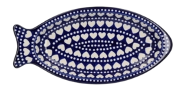 Serving Plate Bunzlau Castle Vis Medium Blue Valentine '24
