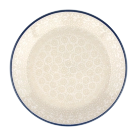Bord Bunzlau Castle Plat White Lace (19,5 cm)