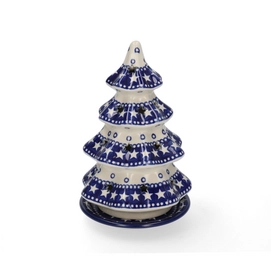 Theelichthouder Bunzlau Castle Boom Blue Stars (22 cm)