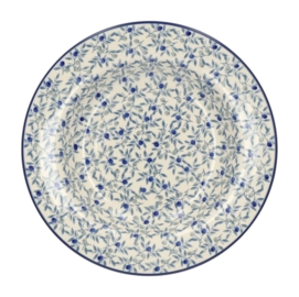 Deep Plate Bunzlau Castle Blue Olive (23.5 cm)