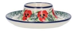 Egg Cup Bunzlau Castle Plate Romance