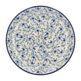 Cake Plate Bunzlau Castle Blue Olive (16 cm)