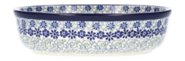 Ovenschaal Bunzlau Castle Ovaal Blue Fountain (13 x 21 cm)