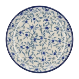 Cake Plate Bunzlau Castle Blue Olive (12.3 cm)