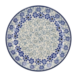 Cake Plate Bunzlau Castle Blue Fountain (12.3 cm)