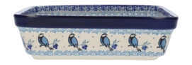 Ovenschaal Bunzlau Castle Vierkant Blue Bird (27 x 27 cm)