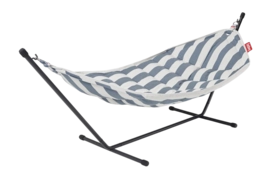 Hangmat Fatboy Headdemock Superb Stripe Ocean Blue (Incl. Rack Black)