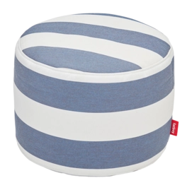 Poef Fatboy Point Outdoor Stripe Ocean Blue Ø50 x 35