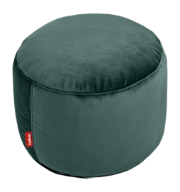 Poef Fatboy Point Velvet Recycled Petrol Ø50 x 35