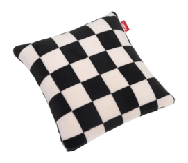 Sierkussen Fatboy Square Teddy Chess Black Ecru (50 x 50 cm)