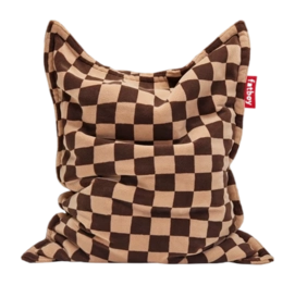 Zitzak Fatboy Original Slim Teddy Chess Brown