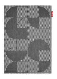 Textile d'Extérieur Fatboy Carpretty Petit Jigsaw Black/White (160 x 230 cm)