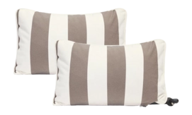 Sierkussen Fatboy Paletti Armrest Set Stripe Cacao (Set van 2) (40 x 69 cm)