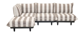 Loungeset Fatboy Paletti Left Stripe Cacao Large