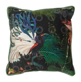 Sierkussen MOOOI Menagerie of Extinct Animals Square Raven (50 x 50 cm)
