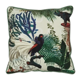 Coussin Décoratif MOOOI Menagerie of Extinct Animals Square Ivory (50 x 50 cm)