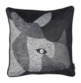 Sierkussenhoes MOOOI Dwarf Rhino Black (50 x 50 cm)