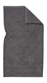 Asciugamano Moooi Dodo Pavone 55 x 100 cm, 100% Cotone, Grigio corvo