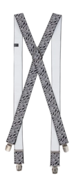 Hosenträger Protest Prttverr Suspender Unisex White Black
