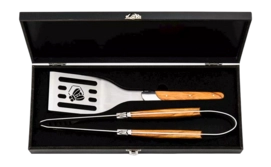BBQ Set Laguiole Style de Vie Luxury Line Olive Wood (2-piece) 25