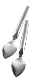 Decorative Spoons Plate-It Quenelle Spoons Large (2-piece)
